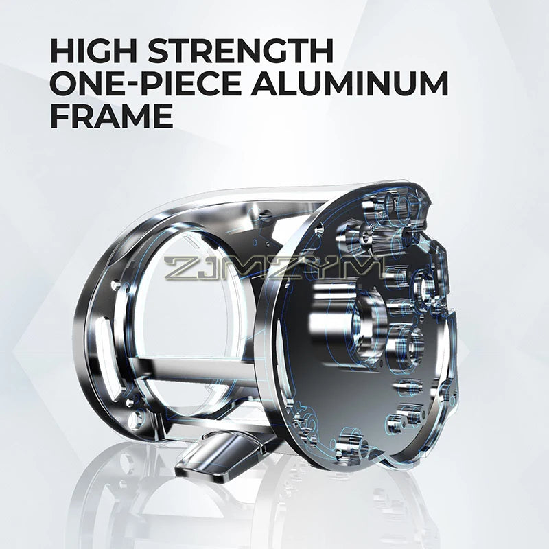 Baitcasting Reels, Baitcaster Fishing Reel, 8+1 Ball Bearing, 6.4∶1 Gear Ratio, Aluminum Alloy Frame Baitcasting Reel