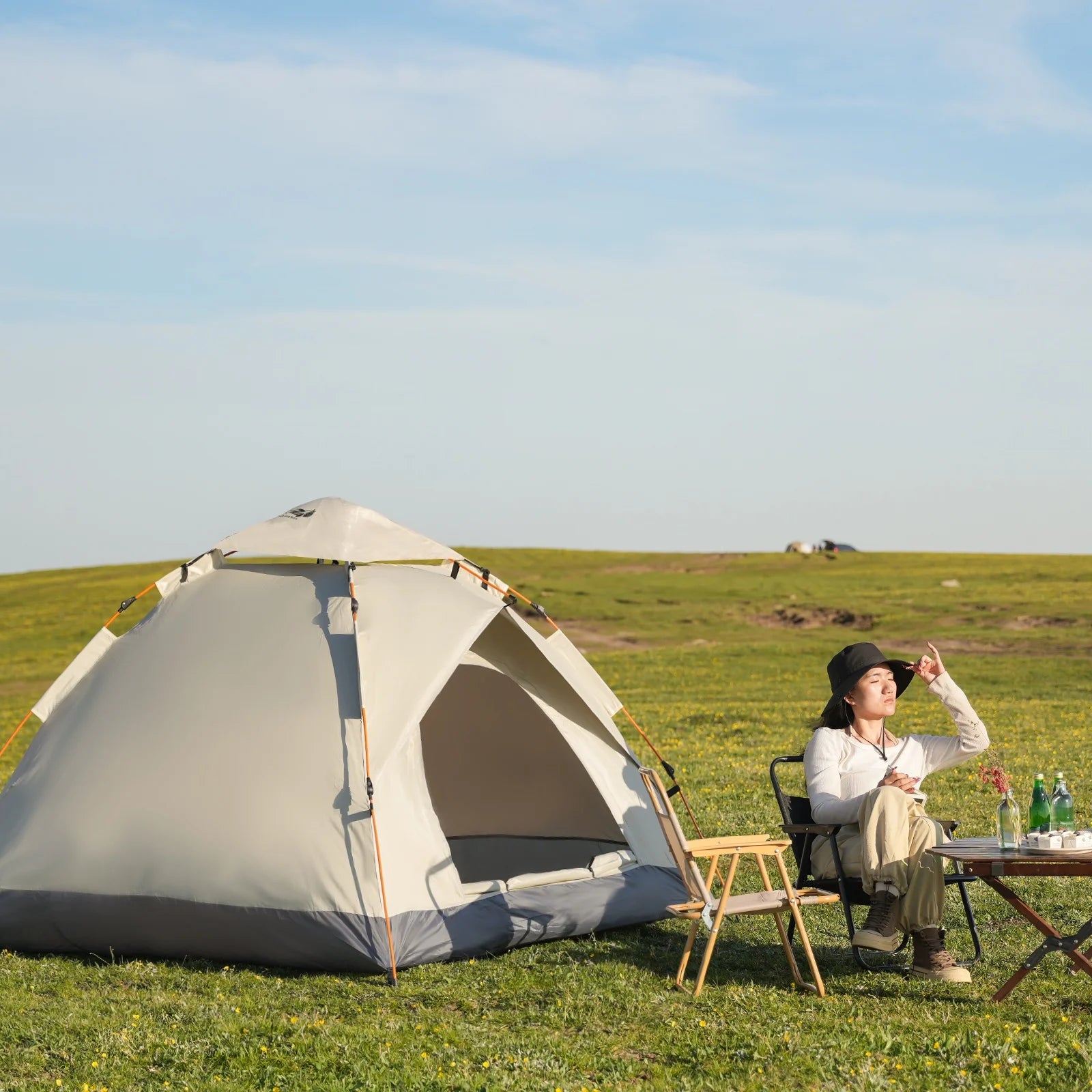 Five-pocket Pants Camping Windproof Tents, Easy To Set Up, lightweight Camping Tent,Carpa,Suitable For Family Travel, Outdoor Camping