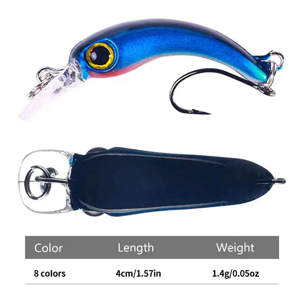 40mm 1.5g Mini Floating Minnow Fishing Lure – Hard Bait Crankbait Wobbler for Trout, Bass & Pike