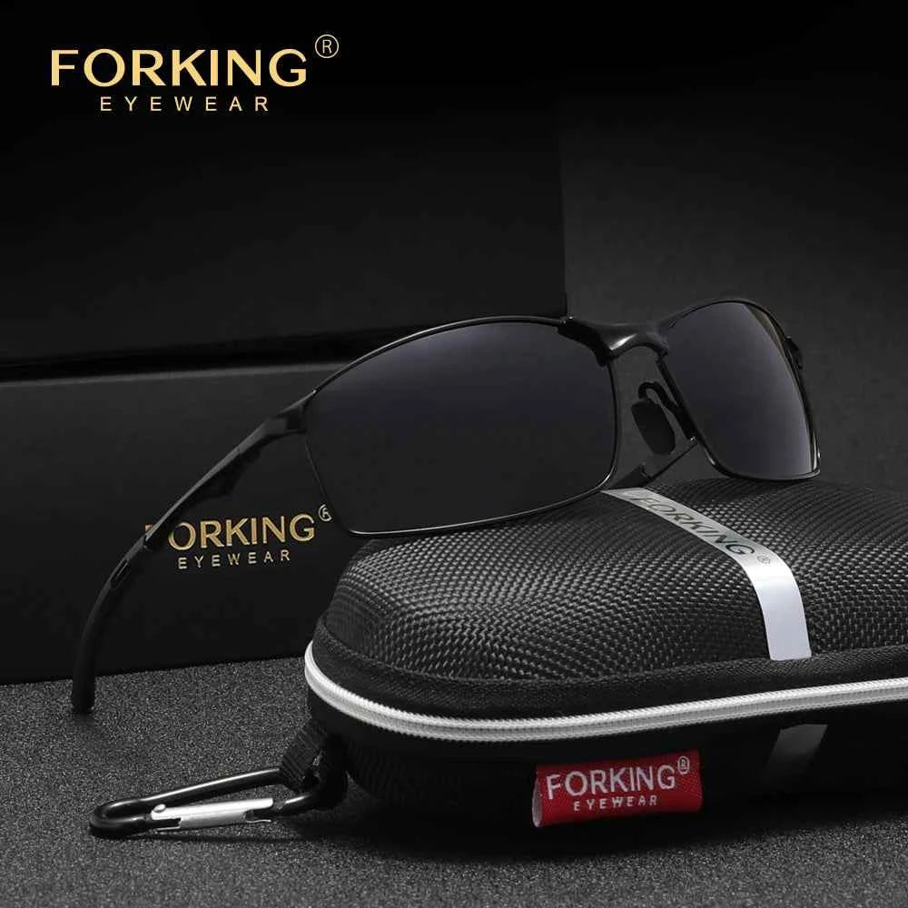 FORKING UV400 Polarized Rectangle Sunglasses – Unisex Outdoor Sport