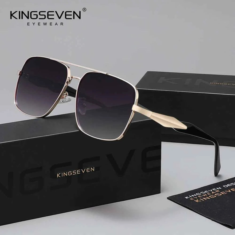 KINGSEVEN Polarized Sunglasses – UV400 Rectangle Frame for Men & Women