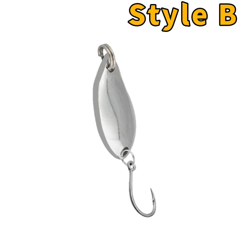 Trout Bait Metal Spoon Fishing Lure Wobbler Jigging Tackle Accessories Multi-color Long-casting Lure Bait