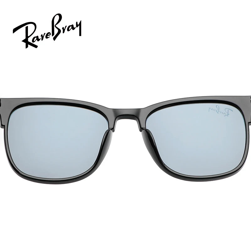 Square Polarized Sunglasses – Unisex Rivet Frame Anti-Glare UV400 Driving Shades