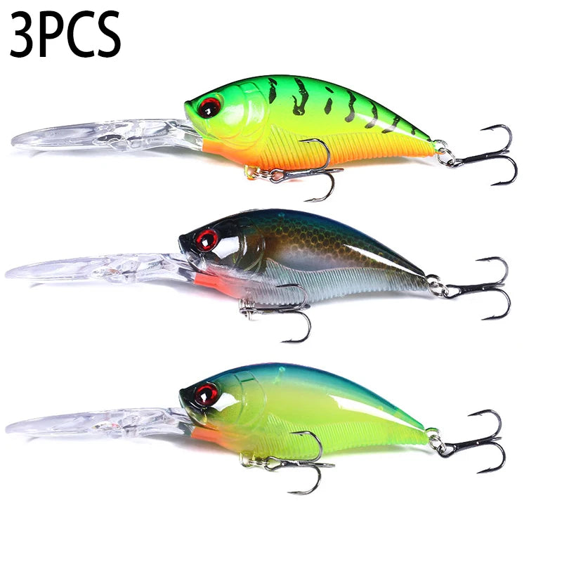 125mm 20.5g Crankbait Fishing Lure – Hard Bait Wobbler for Pike, Carp & Bass