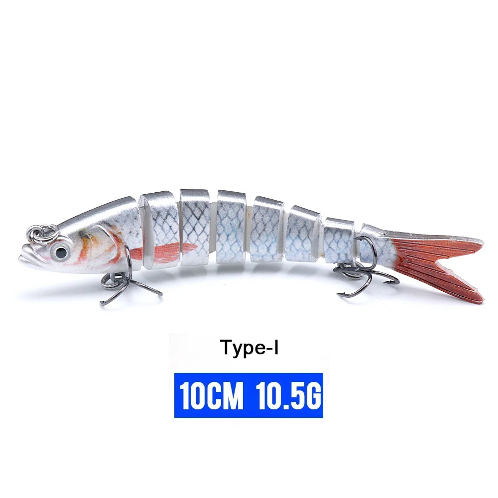 VTAVTA Jointed Swimbait Crankbait – Sinking Wobbler, 6/7/8-Segment, 10–14cm, 60+ Colors