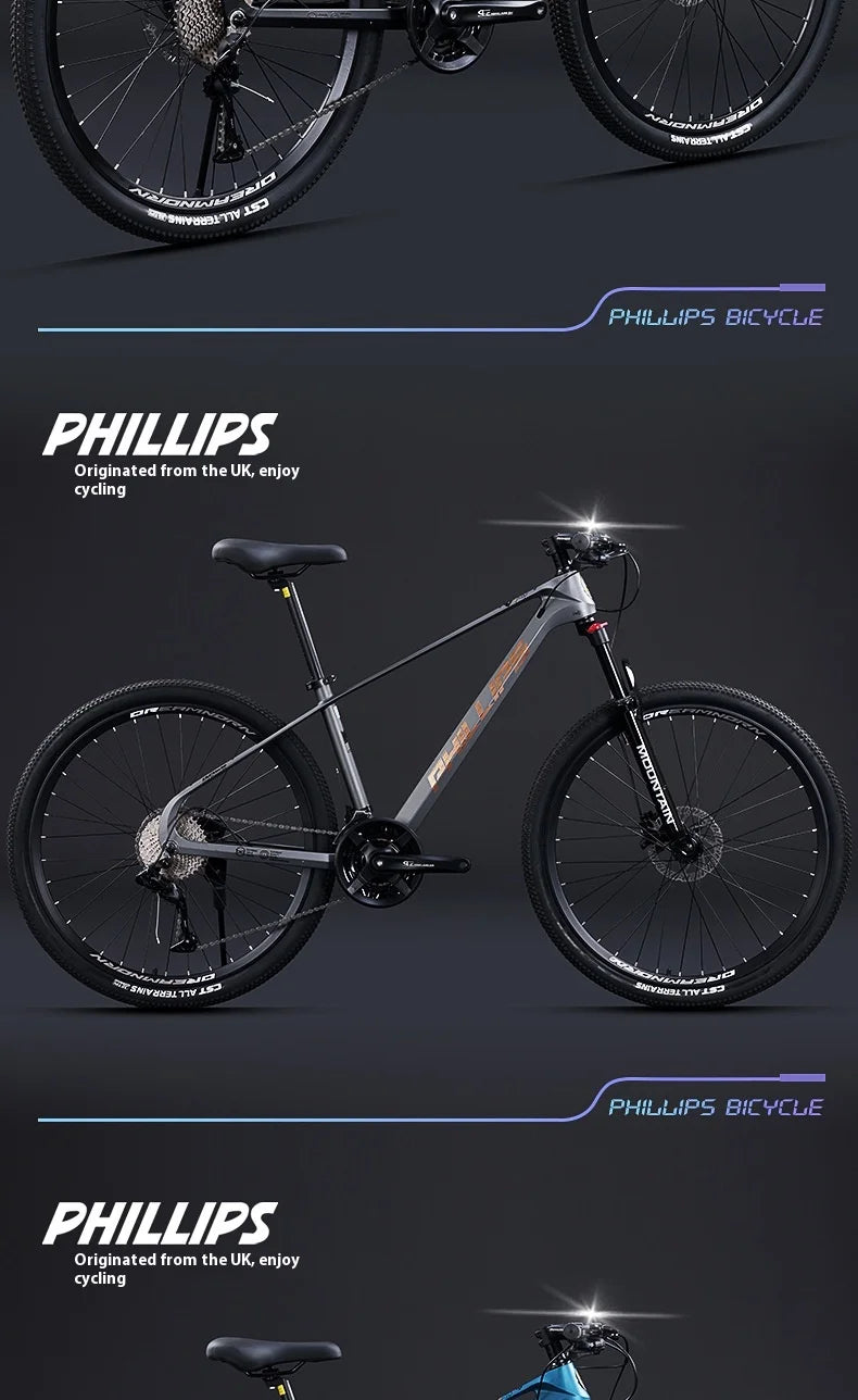 Magnesium Alloy26Inch mountain bike for adults men women, teenagers, and students33Speed Bike Disc Brake Shock Absorption