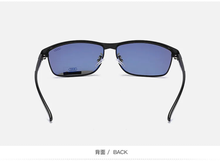 Audi Polarized Sunglasses – Men’s UV400 TAC Lens Anti-Glare Rectangle Frame for Driving, Cycling & Travel