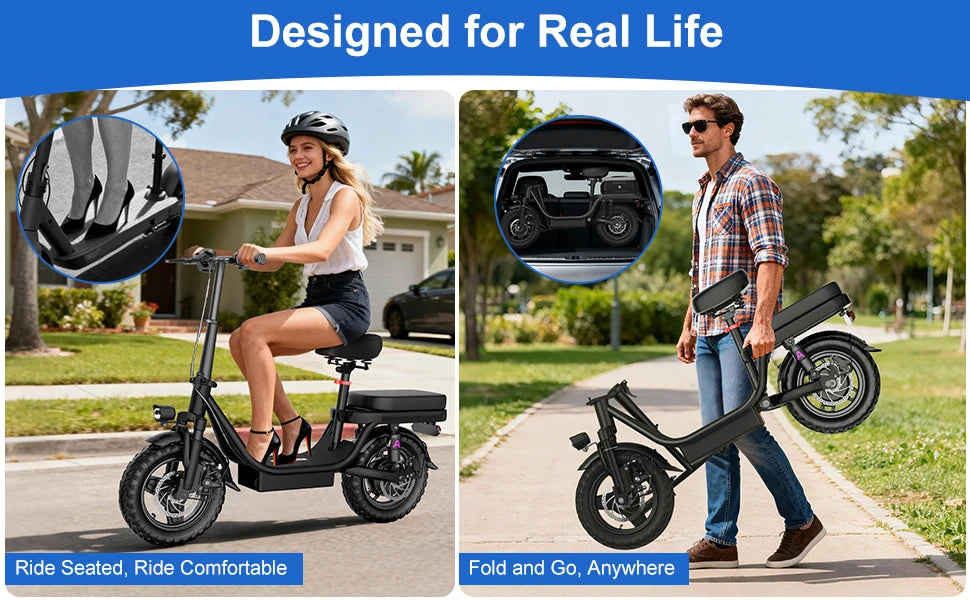 New 14 20 Inch Cheap Electric Scooter,1000w 2000w 30-50mph 30-60miles 48v Removable Battery Aluminum Alloy,for Electric Bicycle