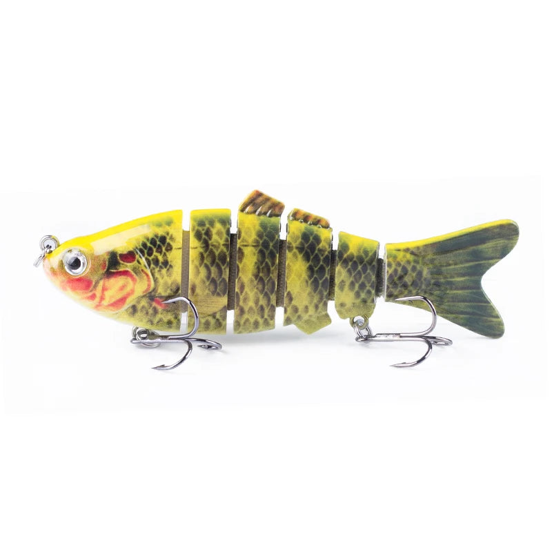 Multi-Jointed Swimbait Crankbait Lure – 10cm 16.5g, Sinking, 6-Segment Hard Bait for Pike, Bass & Trout
