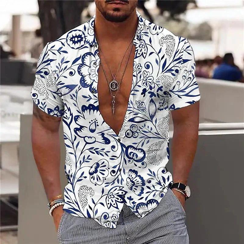 2024 Coconut Tree Shirts For Men 3d Printed Men&