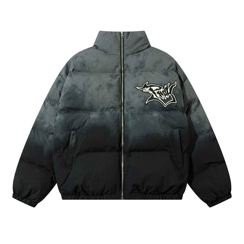 Gradient Cotton Clothing Embroidered Letter Bread Clothing For Men
