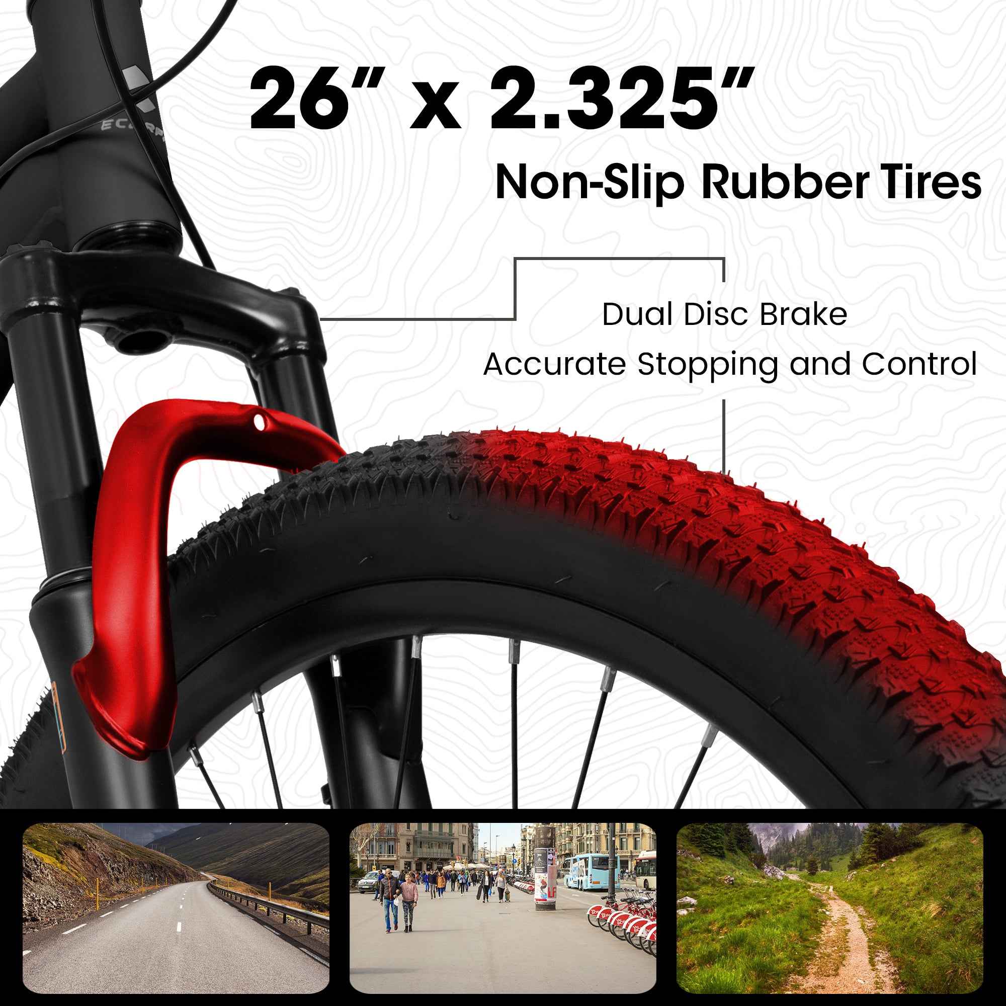 A26207 26 Inch Steel Frame Shock Fork Plus Shock Absorber 21-speed Unisex Mountain Bik