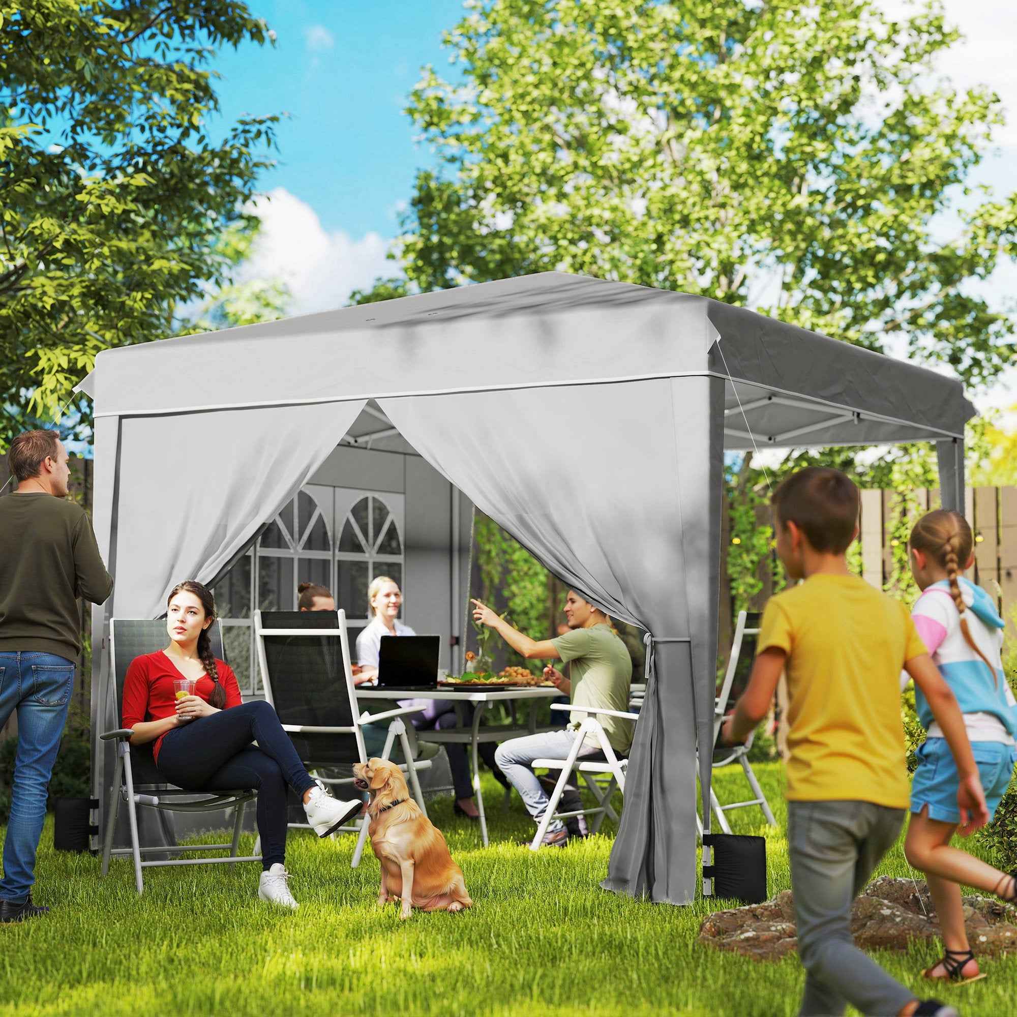Up Canopy Tent With Sidewalls