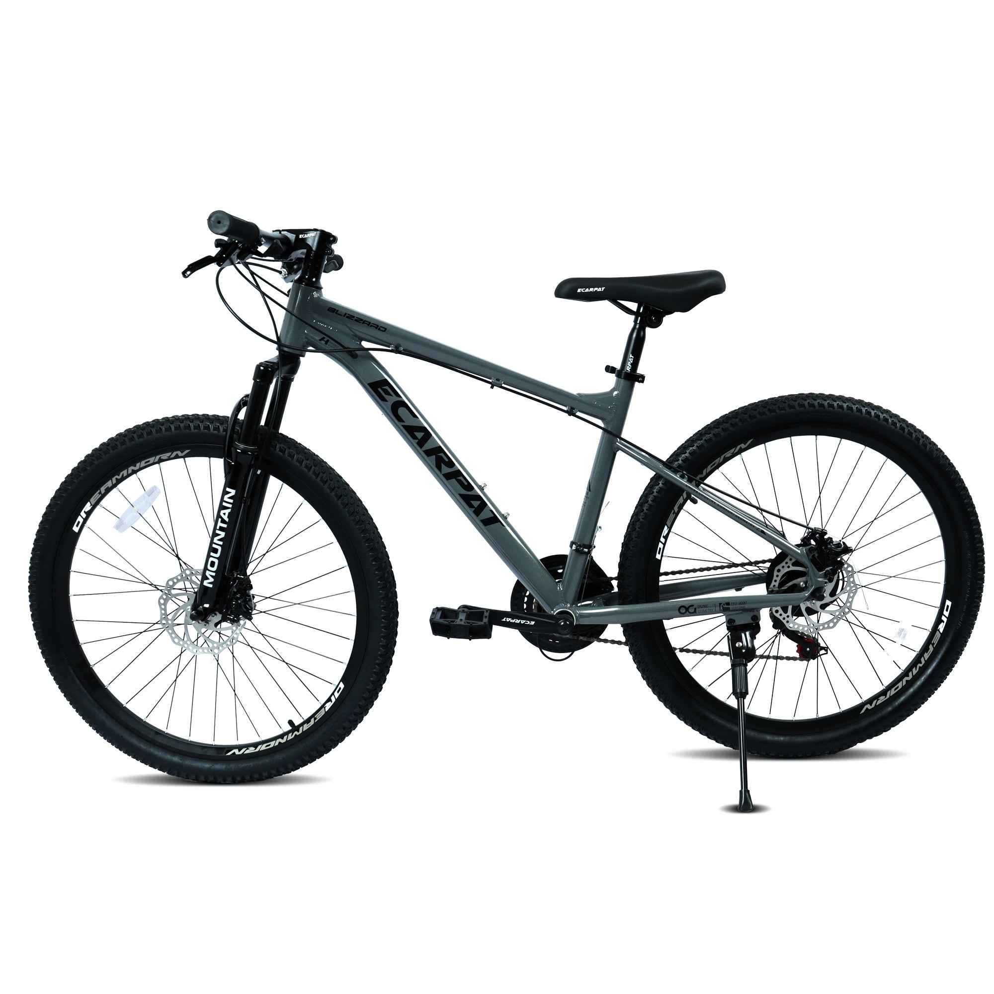 A26317 KIAPALNO 26 Inch All-Terrain Mountain Bike With Disc Brakes 21-Speed Drivetrain & Durable Carbon Steel Frame Ideal For Men And Women, Perfect For Trail Riding And Touring
