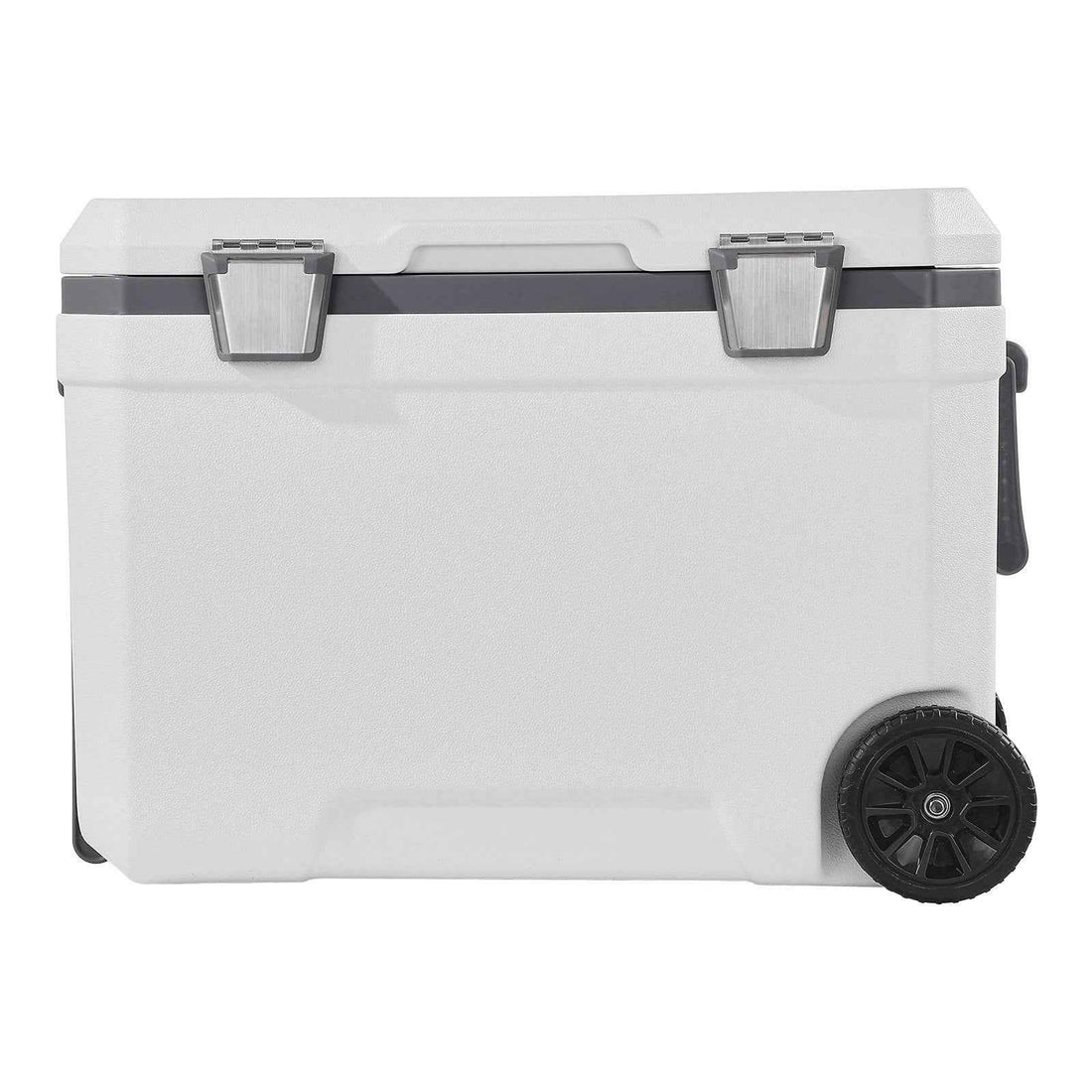 Portable Cooler 45 QT Insulated Wheeled Cooler 64 Can Capacity With Cup Holder