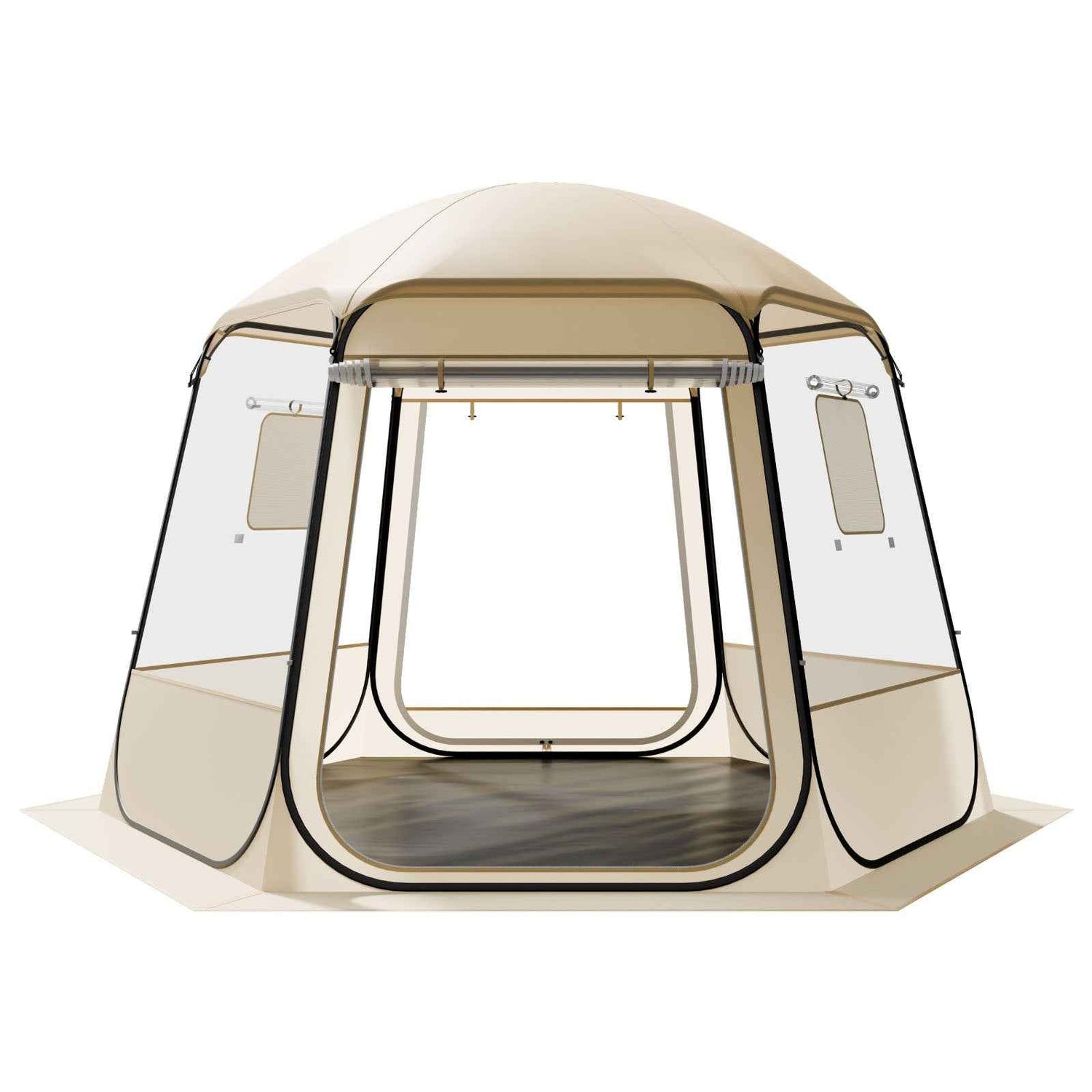 Pop Up Bubble Tent, 10 X 9.2 Ft Waterproof &amp; UV-Resistant, Clear Camping Tent Shelter, Outdoor Garden Dome Igloo Tents With Windows, 540° Panoramic View, For 4-8 Persons Patio Backyard