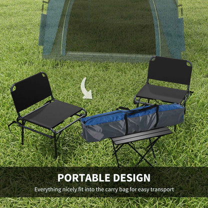 3 Person Pop Up Camping Tent Quick Setup Automatic Hydraulic Family Travel Tent w/ Windows Doors Carry Bag, Blue