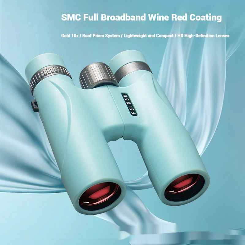 Wine Red Film Imaging Bright Binoculars