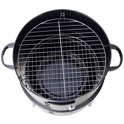 Charcoal Smoked Grill, Outdoor Cooking, 16 Inch Vertical Smoker Portable Grill Suitable For Camping, Black