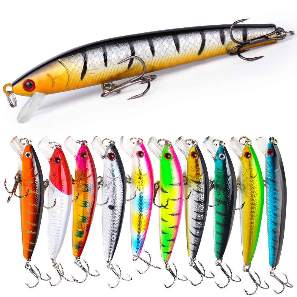 22-piece Set Hard Lure Soft Frog Popper Minnow Pencil VIB Luminous Bait Set Durable Hooks Realistic Action Ideal