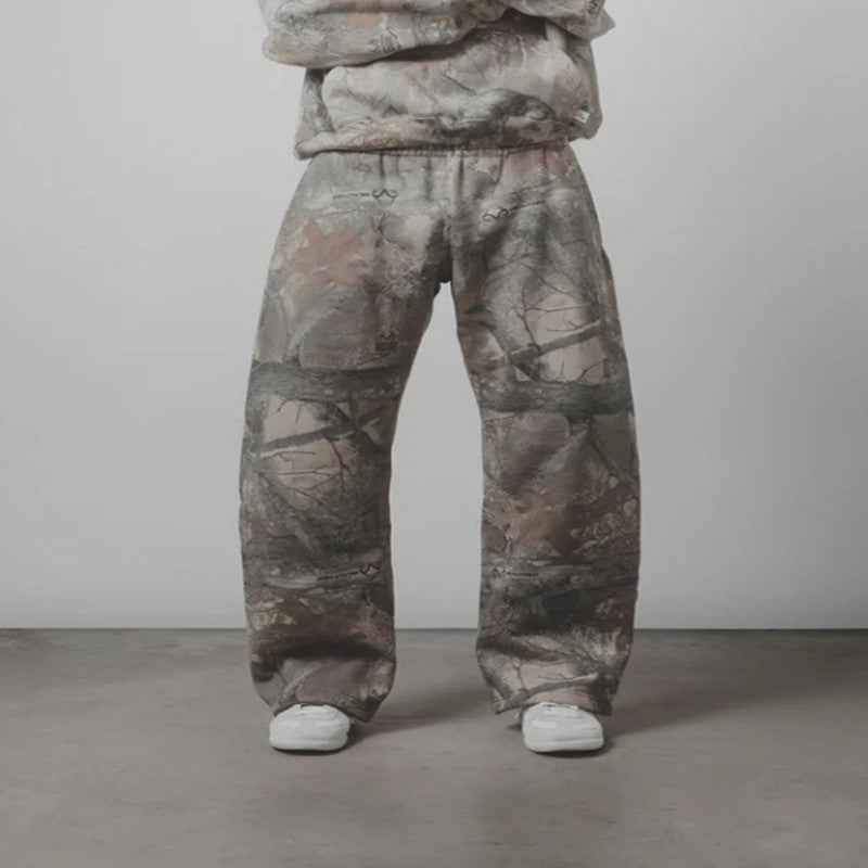 Leaves Camouflage 3D Printed Casual Pants For Men