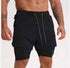 Gym Clothing Men Quick Dry 2 In 1 Gym Shorts Men Polyester Spandex Breathable Shorts Men Liner Running Fitness Shorts