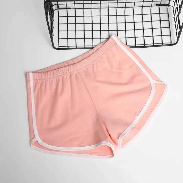 High Waist Drawstring Lounge Shorts Summer Casual Loose Fit Cotton Shorts For Women