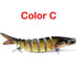 Pike Fishing Lures Artificial Multi Jointed Sections Hard Bait Trolling Pike Carp Fishing Tools