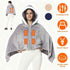 USB-Powered Wearable Heated Flannel Blanket – 3 Heat Levels