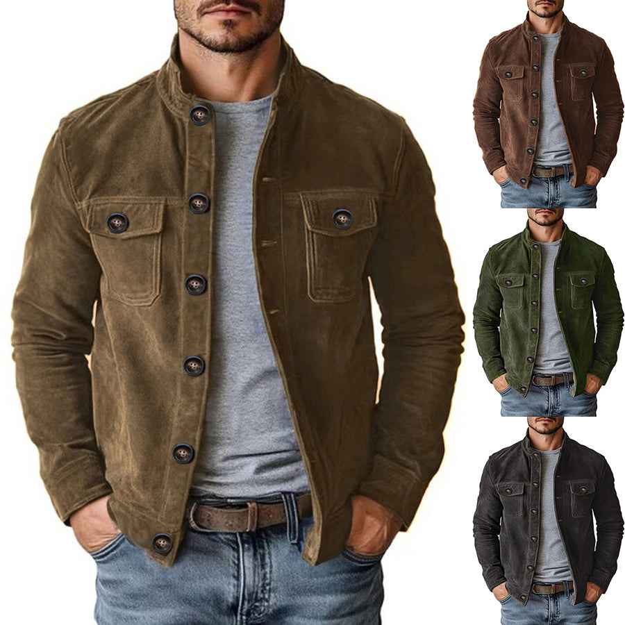 Vintage Single-breasted Jacket Men&