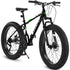 S26109 Elecony 26 Inch Fat Tire Bike Adult&Youth Full Shimano 21 Speed Mountain Bike, Dual Disc Brake, High-Carbon Steel Frame, Front Suspension, Mountain Trail Bike, Urban Commuter City Bicycle