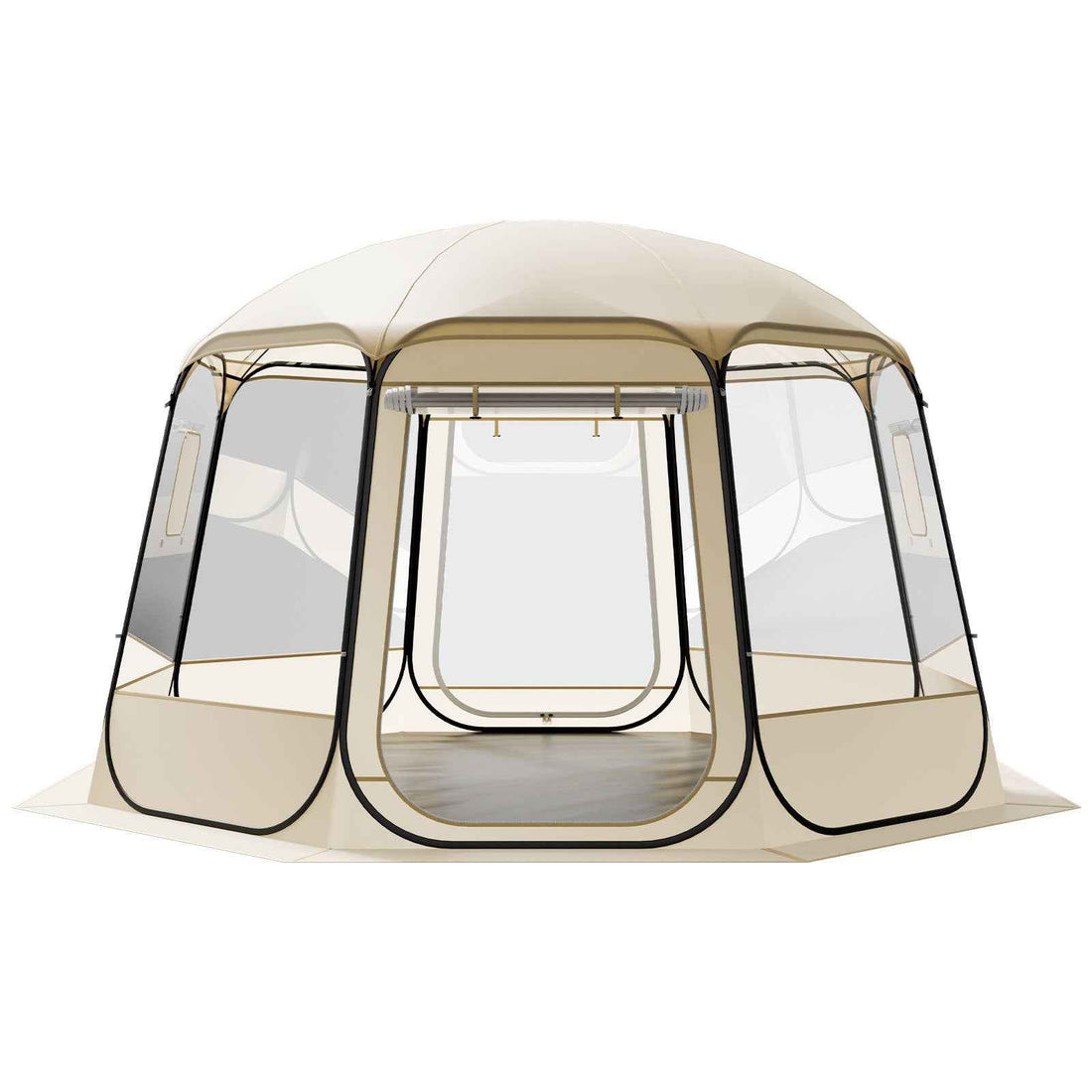 Pop Up Bubble Tent, 12 X 11.1 Ft Waterproof & UV-Resistant, Clear Camping Tent Shelter, Outdoor Garden Dome Igloo Tents With Windows, 540° Panoramic View, For 10-12 Persons Patio Backyard
