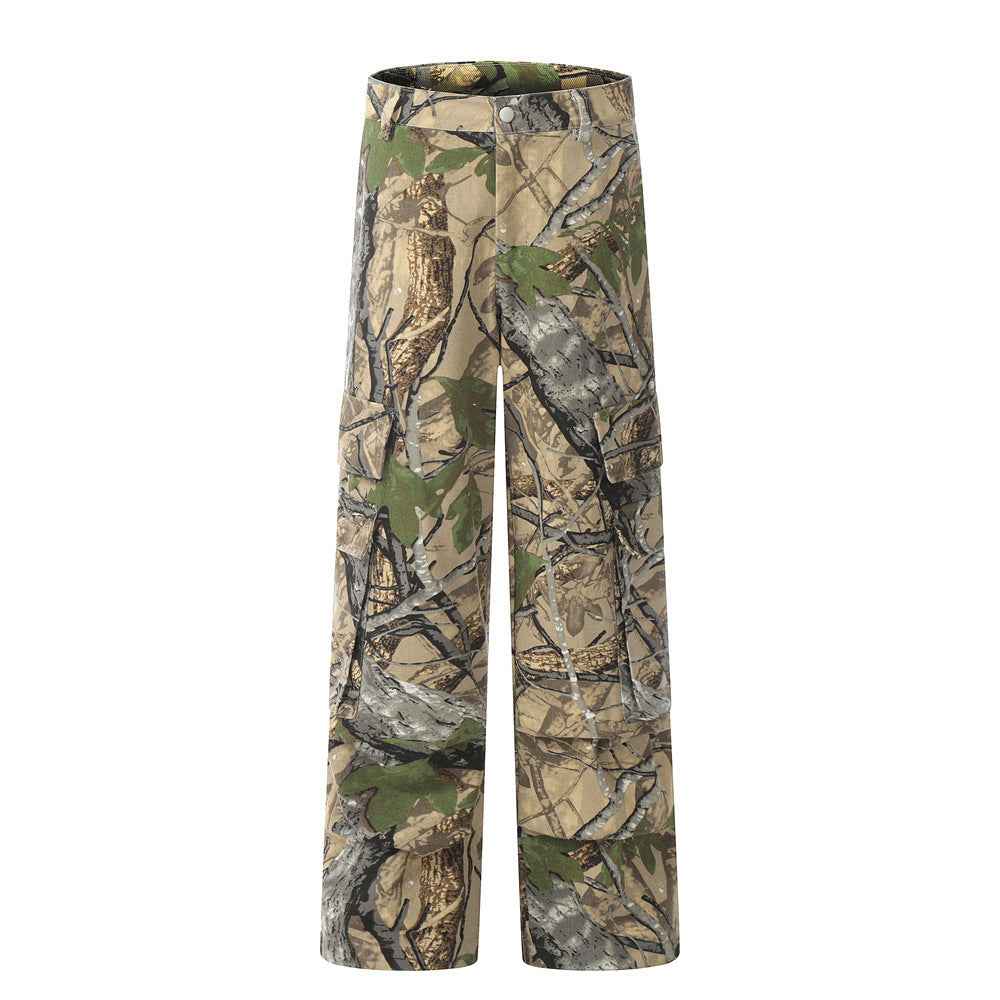Jungle Camouflage Cargo Pants Men Fashion Brands Niche