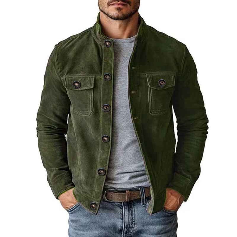 Vintage Single-breasted Jacket Men&