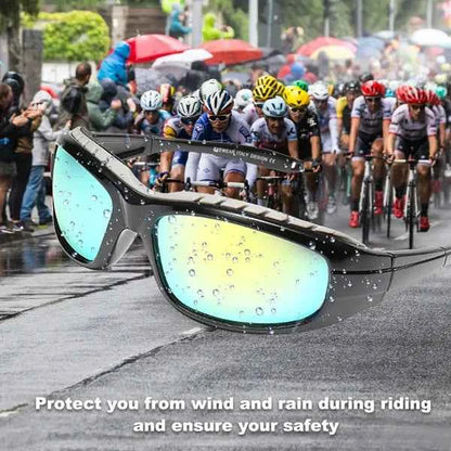 2 Pairs Motorcycle Padded Foam Wind Resistant Riding Glasses Sunglasses