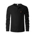 Waffle Buckle Quick-drying Raglan Henry Long Sleeve