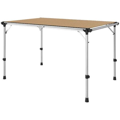 Adjustable Aluminum Folding Camping Table | 51" x 31.5" | 66 lb Capacity