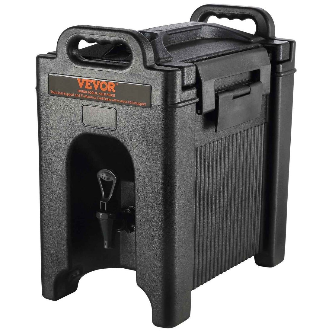 Insulated Beverage Dispenser, 2.5 Gallon, Food-grade LDPE Hot And Cold Beverage Server, Thermal Drink Dispenser Cooler With 0.9 In PU Layer Two-Stage Faucet Handle, For Restaurant Drink Shop