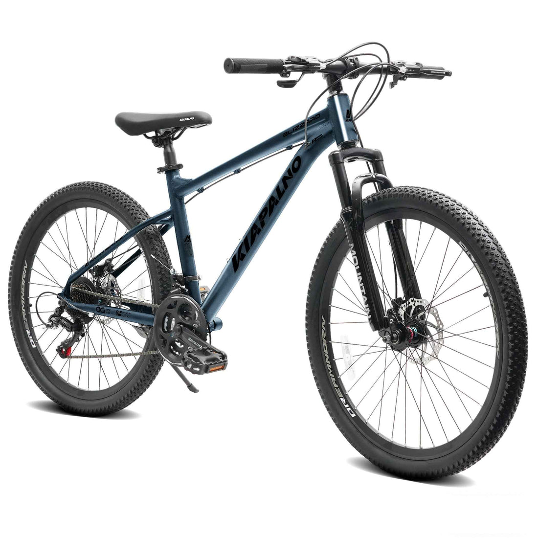 A26317 KIAPALNO 26 Inch All-Terrain Mountain Bike With Disc Brakes 21-Speed Drivetrain &amp; Durable Carbon Steel Frame Ideal For Men And Women, Perfect For Trail Riding And Touring