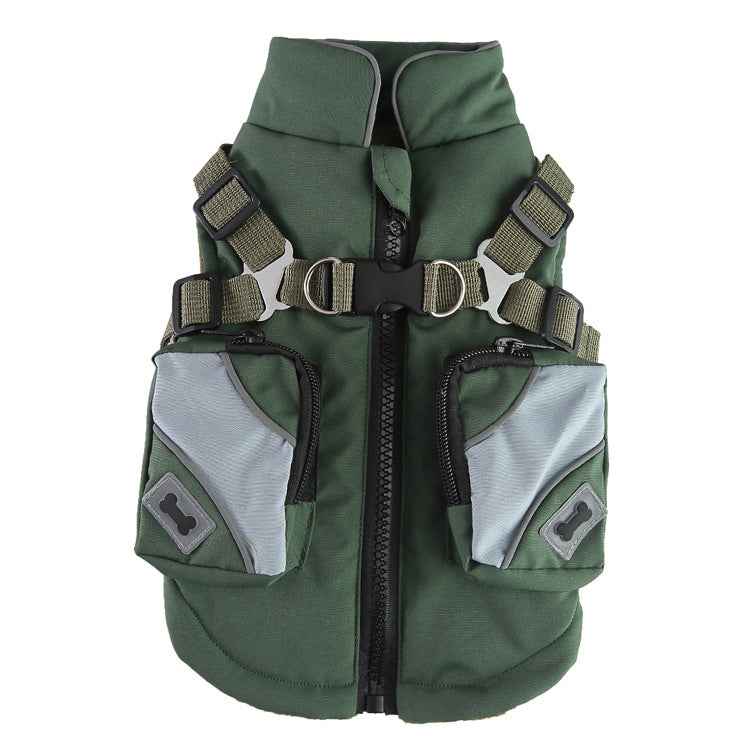 Pet Supplies Chest Back Zipper