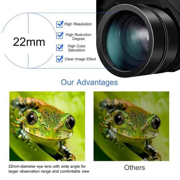 8-24x Binoculars With 50mm Objective Lens, Multi-Layer Coated Aspherical Lenses, High-Grade BAK-4 Prisms, Compact &amp; Portable For Bird Watching, Outdoor, Sports, Concerts, Stargazing