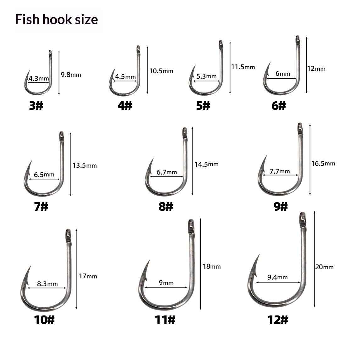 Fishing Tackle Set With Barbed Hooks