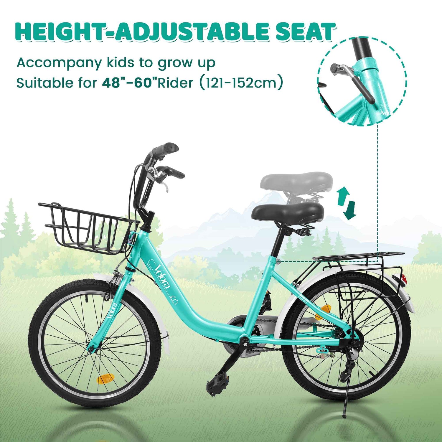 A20182 20 Inch Kids Bike For Boys &amp; Girls, Children&