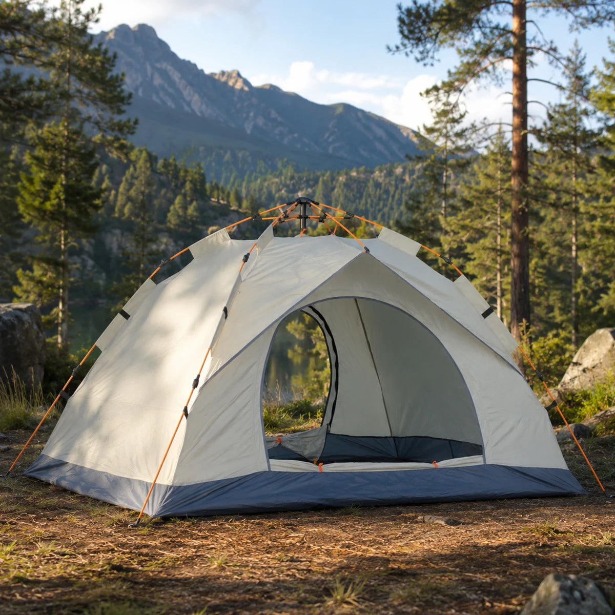 Automatic Pop-Up Camping Tent | 3-4 Person | Windproof &amp; Waterproof