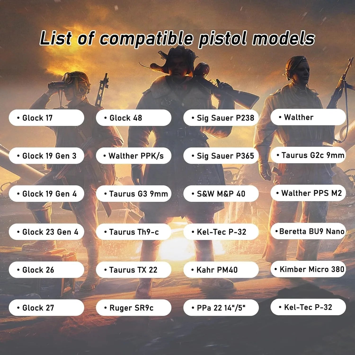 Gun Holster Tactical Concealed Carry Left/right Hand Pistol