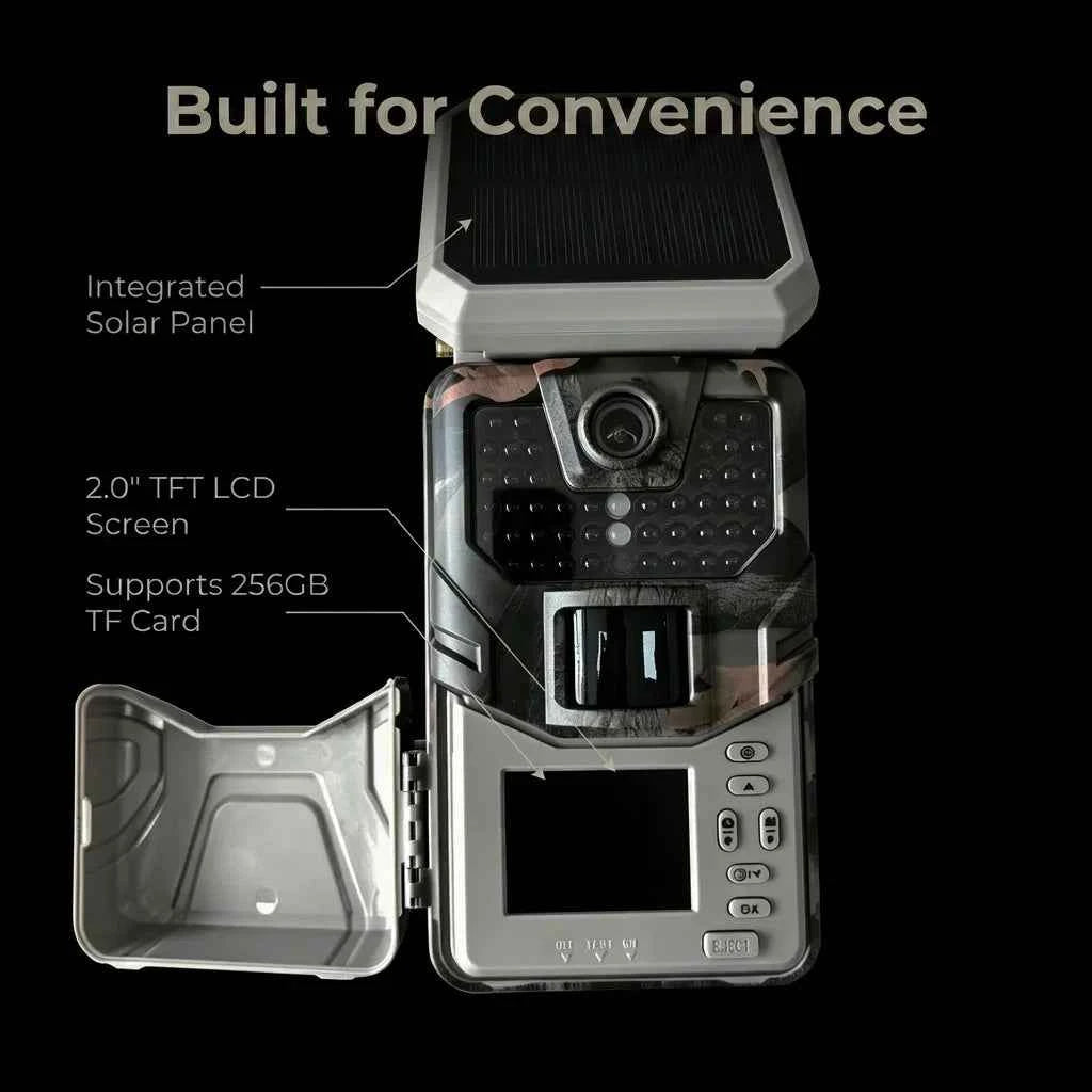SUNTEKCAM HC-930MAX 4G LTE Trail Camera – 48MP 4K Solar Powered, 940nm No-Glow Night Vision