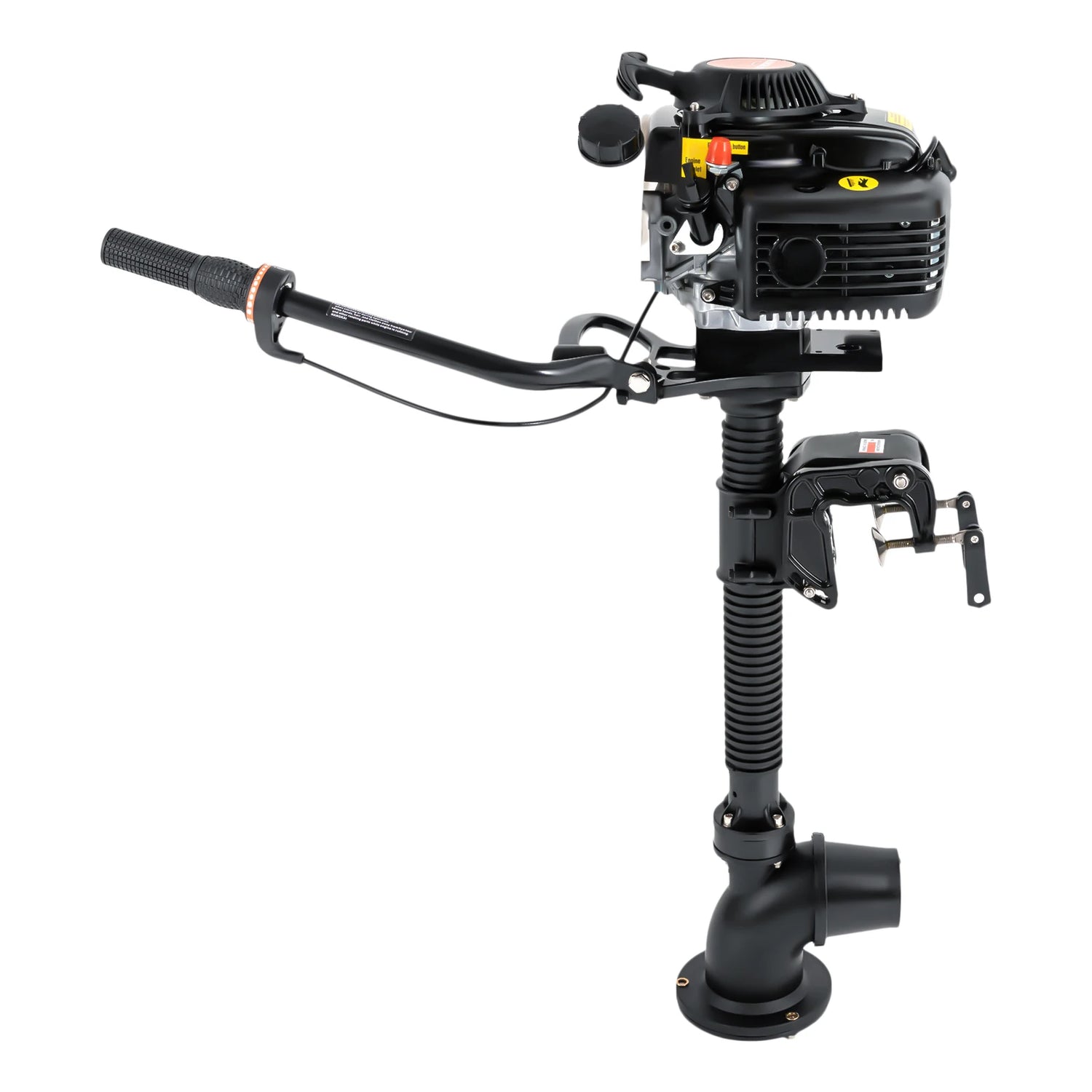 4HP 4-Stroke Gasoline Outboard Motor – Air Cooled Jet Pump Short Shaft Marine Engine for Fishing Boats