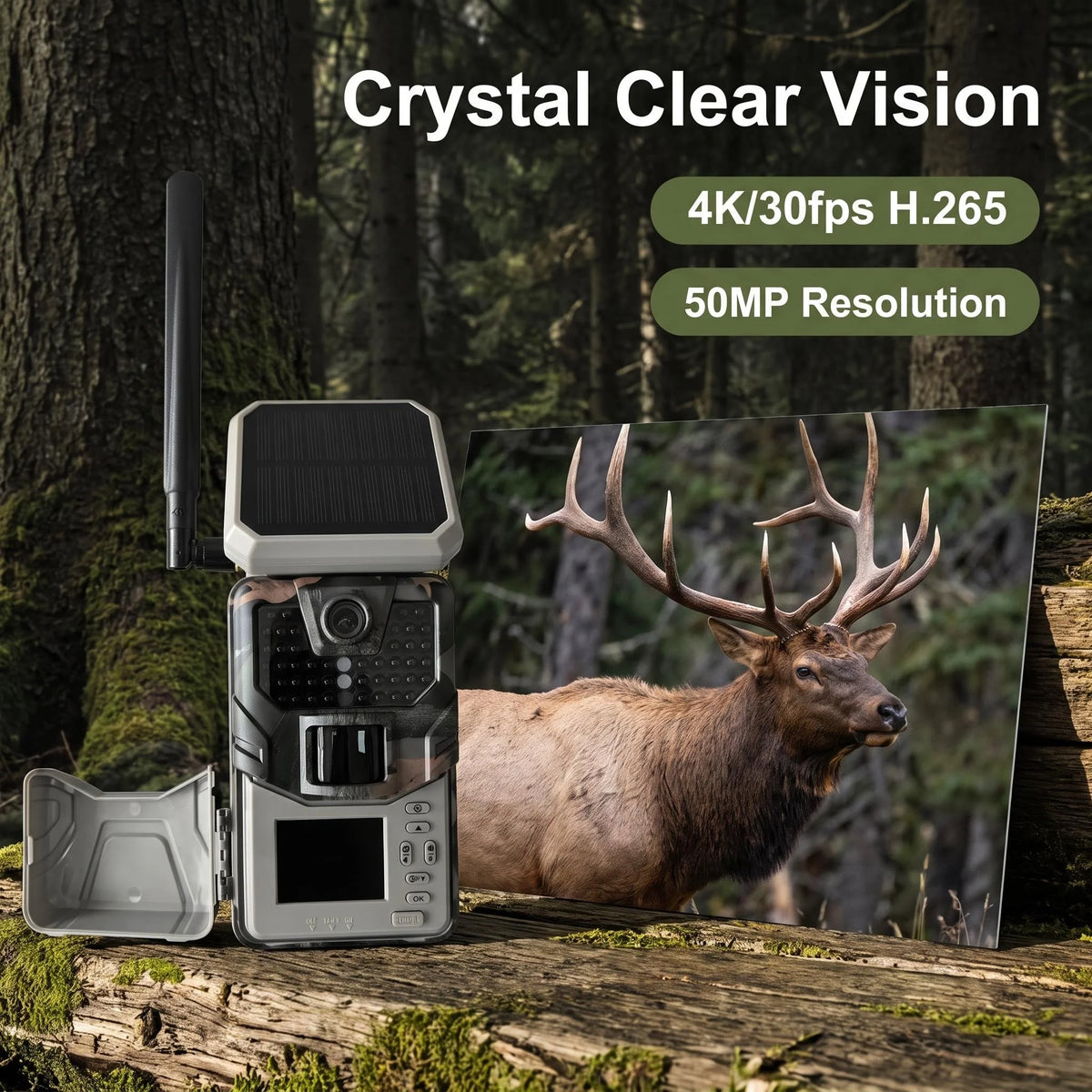 SUNTEKCAM HC-930MAX 4G LTE Trail Camera – 48MP 4K Solar Powered, 940nm No-Glow Night Vision