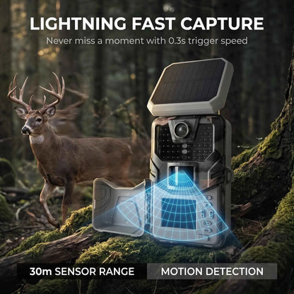 SUNTEKCAM HC-930MAX 4G LTE Trail Camera – 48MP 4K Solar Powered, 940nm No-Glow Night Vision