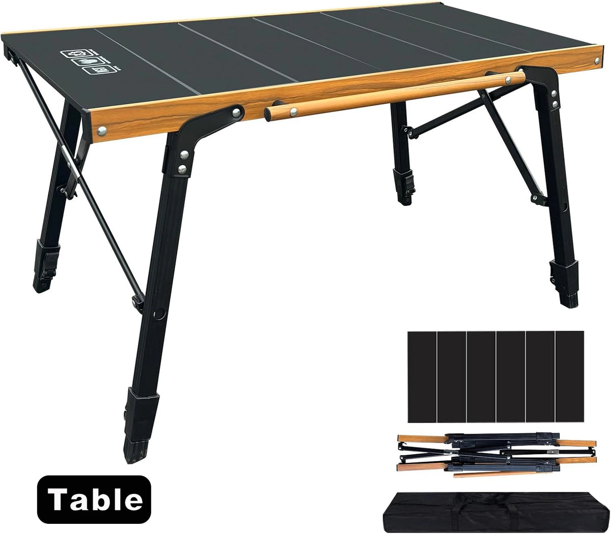 Pandatour IGT Camping Stove – High-Firepower Folding Table Stove (Stainless Steel)